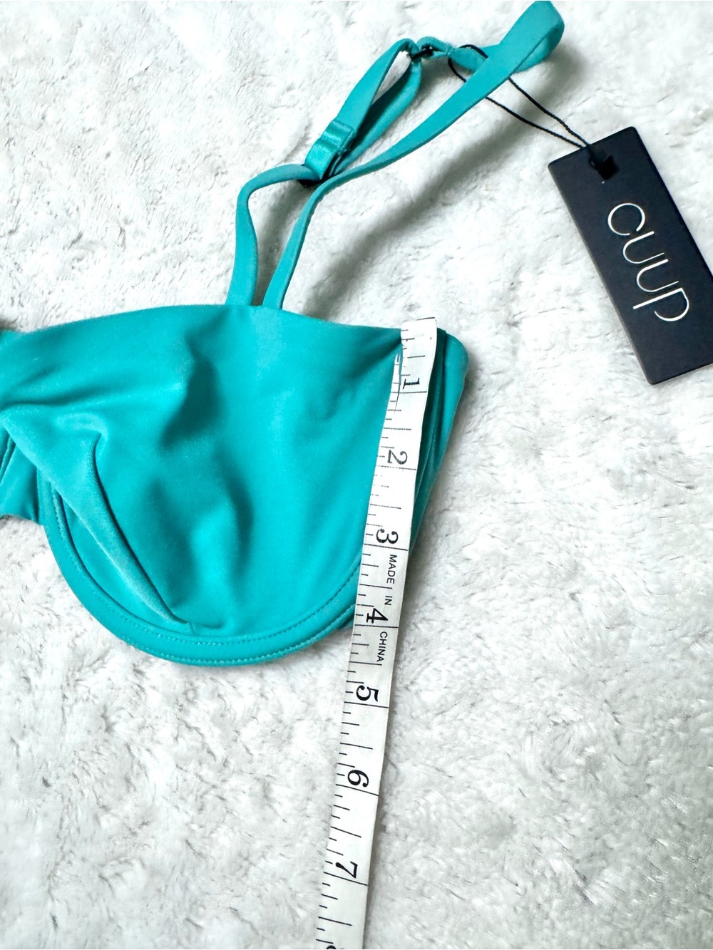 NWT- CUUP THE BALCONETTE - SWIM Underwire bikini Top in Tide - Picture 15 of 15